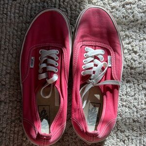 Vans Cherry Red Canvas Shoes